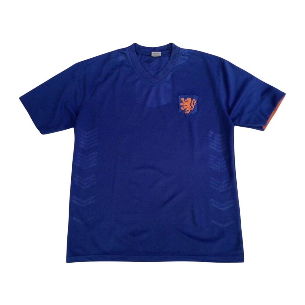 Around the World Asia Y2K Vintage Athletic Soccer Shirt Blue L